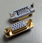 HDR 3 Row Slim Type D-SUB Connector, 15P ຍິງ, ມຸມຂວາ